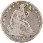 1870-CC Liberty Seated 50C PCGS G6