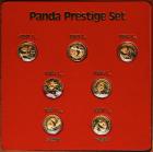 China. 1/10 Ounce Panda Prestige Set, 1982-1987 Brilliant Proof