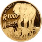 South Africa. 100 Rand, 2005 Brilliant Proof