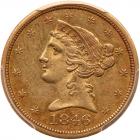 1846-O $5 Liberty PCGS AU53