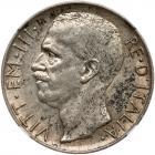 Italy. 10 Lire, 1926-R NGC AU58