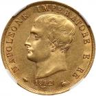 Italian States: Kingdom of Italy. 40 Lire, 1812-M NGC AU58