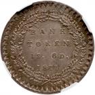 Great Britain. 1 Shilling 6 Pence Bank Token, 1811 NGC MS63 - 2