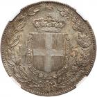 Italy. 5 Lire, 1879-R NGC AU55 - 2