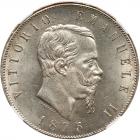 Italy. 5 Lire, 1875-M BN NGC MS64