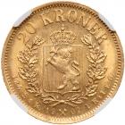 Norway. 20 Kroner, 1902 NGC MS65 - 2