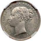 Great Britain. Shilling Brockage Error, ND (1839-1887) NGC MS63