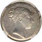 Great Britain. Shilling Brockage Error, ND (1839-1887) NGC MS63 - 2