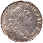 Great Britain. Halfcrown, 1698 NGC Unc