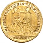 German States: Nuremberg (?). Baptismal Gold Medal, ND (ca.18th Century) About U