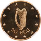 Ireland. 50 Ecu, 1990 NGC PF67 UC - 2