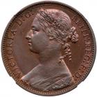 Great Britain. Bronze Proof Penny, 1877 NGC PF65 RB