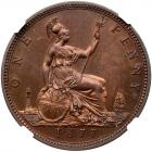 Great Britain. Bronze Proof Penny, 1877 NGC PF65 RB - 2