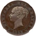 Great Britain. Bronzed Proof Pattern Halfpenny, 1859 NGC PF64 BR