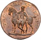 Great Britain-Suffolk. Thomas Tallant Conder Penny Token, 1795 Choice Unc