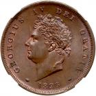 Great Britain. Penny, 1826 NGC MS64 BR