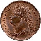 Great Britain. Farthing, 1826 NGC MS64 RB