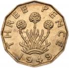 Great Britain. Brass Threepence, 1949 NGC MS62 - 2