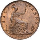 Great Britain. Halfpenny, 1883 NGC MS63 RB - 2