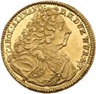 German States: Wurttemberg. Carolin, 1734-M NGC MS61