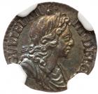 Great Britain. Silver Penny, 1698 NGC MS63