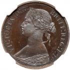 Great Britain. Proof Farthing, 1868 NGC PF63 BR