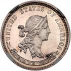 1869 Pattern Dime. Silver, Plain Edge. Judd-703. Pollock-782 High Rarity 6