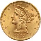 1903-S $5 Liberty PCGS MS66