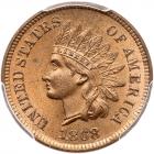 1868 Indian Head 1C PCGS MS65 RD