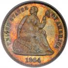 1864 Liberty Seated H10C PCGS Proof 66