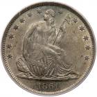 1861-S Liberty Seated 50C PCGS MS64