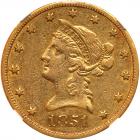 1851-O $10 Liberty NGC AU50