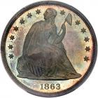 1863 Liberty Seated $1 PCGS Proof 65