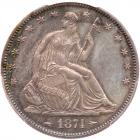 1874 Liberty Seated 50C. Arrows PCGS Proof 65