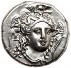 Lucania, Herakleia. Silver Drachm (3.80 g), ca. 281-278 BC Superb EF