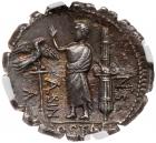 A. Postumius A.f. Sp.n. Albinus. Silver Denarius (3.60 g), 81 BC - 2