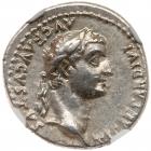 Tiberius. Silver Denarius (3.83 g), AD 14-37