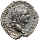 Titus. Silver Denarius (3.44 g), as Caesar, AD 69-79 EF