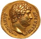 Hadrian. Gold Aureus (7.3 g), AD 117-138 Choice VF