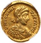 Honorius. Gold Solidus (4.27 g), AD 393-423