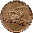 1858 Flying Eagle 1C. Lg Letters PCGS MS64