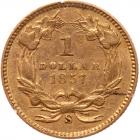 1857-S $1 Gold Indian PCGS EF45 - 2