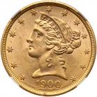 1900 $5 Liberty NGC MS65