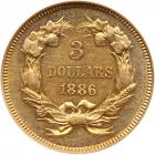 1886 $3 Gold ANACS AU55 - 2