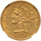 1843 $5 Liberty NGC MS61