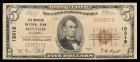 1929 Type 2. $5 National Bank Note. The Winters NB, Winters, California