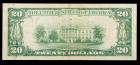 1929 Type 2. $20 National Bank Note. 1st NB of Hanford, California - 2