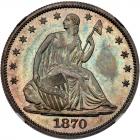 1870 Liberty Seated 50C NGC Proof 64