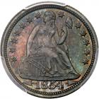 1854 Liberty Seated 10C PCGS Proof 64