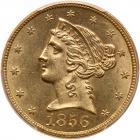 1856 $5 Liberty PCGS MS63